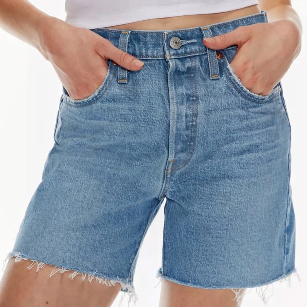 Levi's Light Blue Jean Shorts
